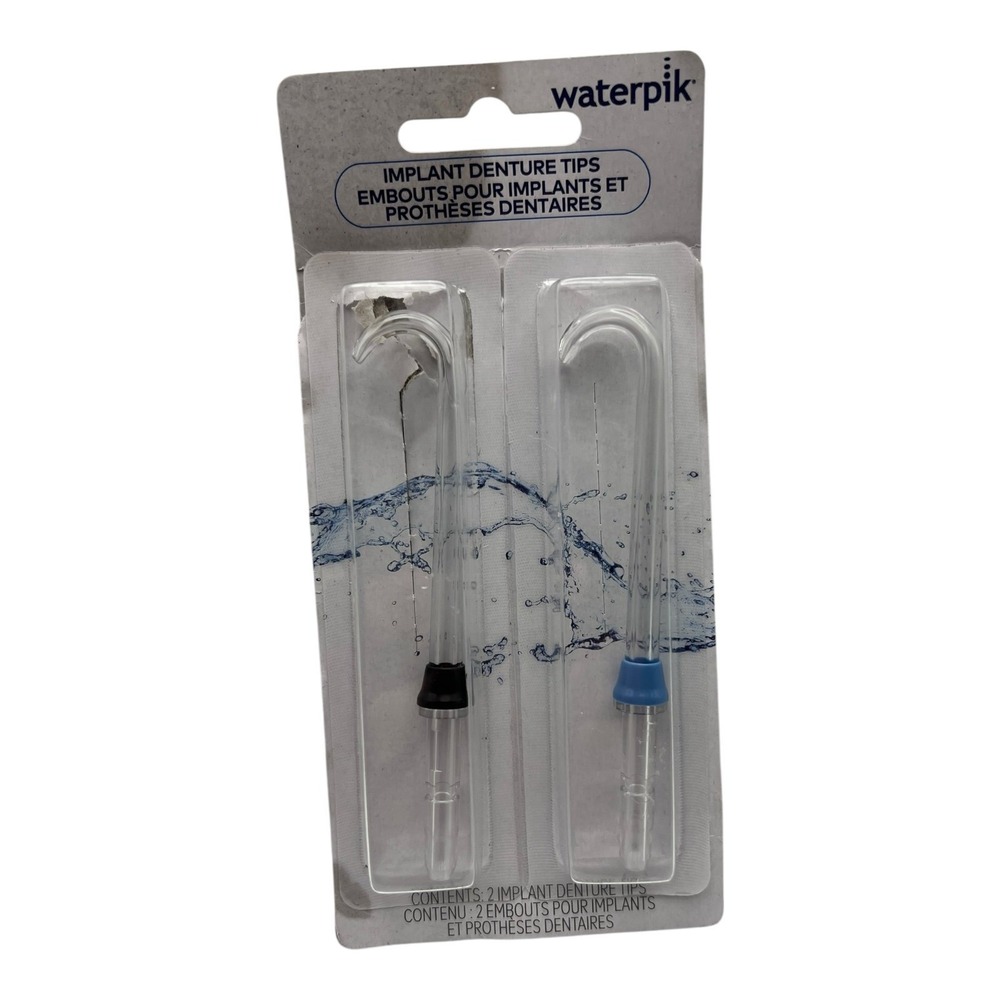 Waterpik - Implant Denture Tips (DT-100E) - 2-Pack Water Flosser Heads